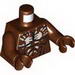 Torso LotR Muscles Outline and White Handprint Print (Berserker) / Reddish Brown Arms / Reddish Brown Hands