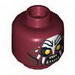 Minifig Head Dual Sided LotR Uruk-hai Scowling / Handprint Print [Hollow Stud]