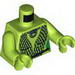 Torso Black Mesh Wrap Print / Lime Arms / Lime Hands [Oola 9516]