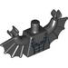 Torso Bat with Dark Bluish Gray Fur Print / Black Arms with Wings / Black Hands