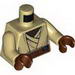 Torso SW Jedi Robe, Reddish Brown Undershirt and Belt Print (SW Agen Kolar) / Tan Arms / Reddish Brown Hands