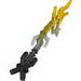 Hero Factory Weapon - Lightning with Marbled Blue/Yellow Pattern