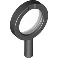 Набор LEGO Magnifying Glass with Trans-Clear Lens [Thick Rim], Черный