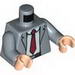 Torso Spider-Man Open Suit Jacket with White Shirt, Red Tie and Belt Print / Sand Blue Arms / Light Flesh Hands