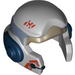 Minifig Helmet SW Rebel with A-wing Pilot Print