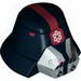 Minifig Helmet Sith Trooper with Red Stripe and Imperial Print