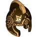 Minifig Helmet - Rohan Cheek Protection and Theoden Print
