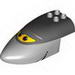 Duplo Airplane Large Fuselage Forward with Black Top with Brown Eyes on Yellow Window Print (Siddeley)