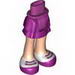 Friends Hips and Legs, Layered Skirt, Light Flesh Legs and Magenta Shoes Print
