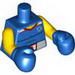 Torso Team GB Shirt with Muscles Outline and Belt with 'GB' Print / Yellow Arms / Blue Boxing Gloves