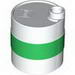 Duplo Container Oil Drum 2 x 2 x 2 with Green Band Print