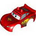 Duplo Car Body 2 Top Studs and Spoiler with Cars Lightning McQueen Piston Cup Print