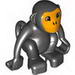 Duplo Monkey with Curly Tail, Bright Light Orange Face Print