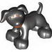 Duplo Dog Large Paws with Open Mouth and Spots between Eyes Print
