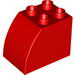 Набор LEGO Duplo, Brick 2 x 3 x 2 with Curved Top and Eye Print on Both Sides, Красный