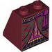 Slope 65 2 x 2 x 2 with Bottom Tube with Layered Dress with Purple Skirt and Sash Print