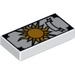Tile 1 x 2 with Tarot Sun Card Print