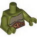 Torso Cyclop with Fur and Belt with Skull and Jewels Print / Olive Green Arms / Olive Green Hands