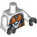 Torso Space with Orange and Silver Battle Mech Print / White Arms / Black Hands