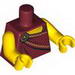 Torso Toga with Gold Clasp Print / Yellow Arms / Yellow Hands