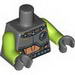 Torso Space Armor with 'SHAMI' and Silver Belt Print / Lime Arms / Dark Bluish Gray Hands