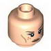 Minifig Head Dual Sided LotR Tauriel, Freckles, Calm / Downward Grimace Print [Hollow Stud]