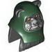 Minifig Head Modified Ewok with Dark Green Hood Print