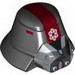 Minifig Helmet Sith Trooper with Wide Red Stripe, Breathing Mask and Imperial Print