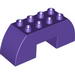 Набор LEGO Duplo, Brick 2 x 6 x 2 Curved with 2 x 2 Cutout on Bottom, Medium Azure