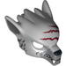 Minifig Mask Wolf with Fangs, Stubble and Three Dark Red Gashes Print