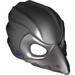 Minifig Mask - Chima Raven with Dark Bluish Gray Beak and Silver Eyepatch Print