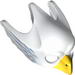 Minifig Mask - Eagle with Yellow Beak and Medium Blue Feathers Print