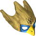 Minifig Mask - Eagle with Yellow Beak and Blue Eyes Print