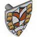 Minifig Shield - Triangular with Town Hall Print