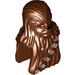 Minifig Head Wookiee with Silver Bandolier / Black Nose Print