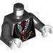 Torso Monster Fighters Jacket Formal with Dark Red Vest and Cravat Print / Black Arms / White Hands