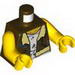 Torso Monster Fighters Flight Vest with Stained Undershirt Print / Yellow Arms / Yellow Hands