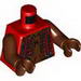Torso Monster Fighters with Suspenders over Torn Shirt Print / Reddish Brown Arms / Reddish Brown Hands