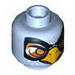 Minifig Head Dual Sided Eagle with Beak, Yellow Eyes / Orange Goggles Print [Hollow Stud]