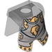 Minifig Armour Breastplate with Leg Protection, Kingdoms Lion Head Print
