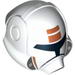 Набор LEGO Minifig Helmet - Republic Trooper with Orange Print, Белый