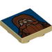 Tile Special 2 x 2 Inverted with Red Haired Dwarf on Blue Background Print