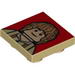 Tile Special 2 x 2 Inverted with Bilbo Baggins on Red Background Print