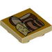 Tile Special 2 x 2 Inverted with Food and Drink on Yellow Background Print