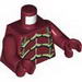 Torso Galaxy Squad Buggoid with Olive Green, Yellowish Green and Black Exoskeleton Print / Dar Red Arms / Dark Red Hands