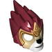Minifig Mask Chima Lion with Tan Muzzle, Black Face Details and Gold Crown Print
