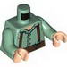 Torso Button Shirt with Braces Print / Sand Green Arms / Light Flesh Hands