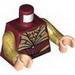 Torso LotR Elven Coat and Armour with Belt and Laces on Back Print (Haldir) / Pearl Gold Arms / Light Flesh Hands