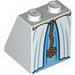 Набор LEGO Slope 65Г‚В° 2 x 2 x 2 with Bottom Tube with Layered Dress with Light Blue Skirt and Gold Belt Print, Белый