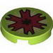 Tile 2 x 2 Round with Open Insect Mouth Print